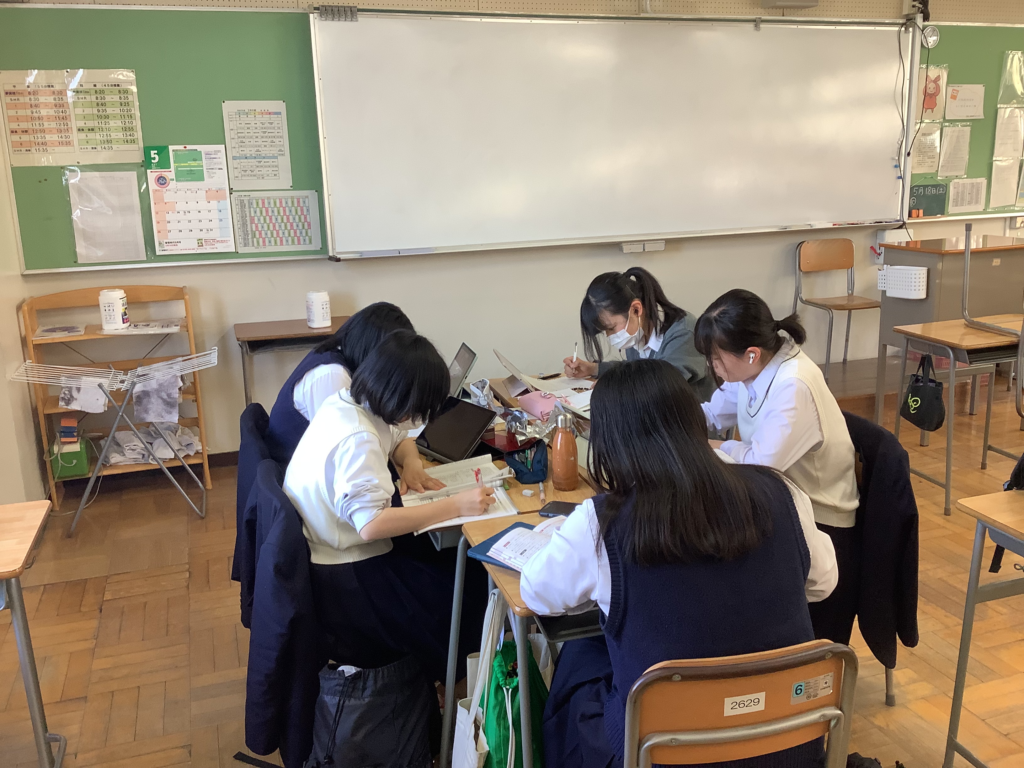 中間考査一週間前