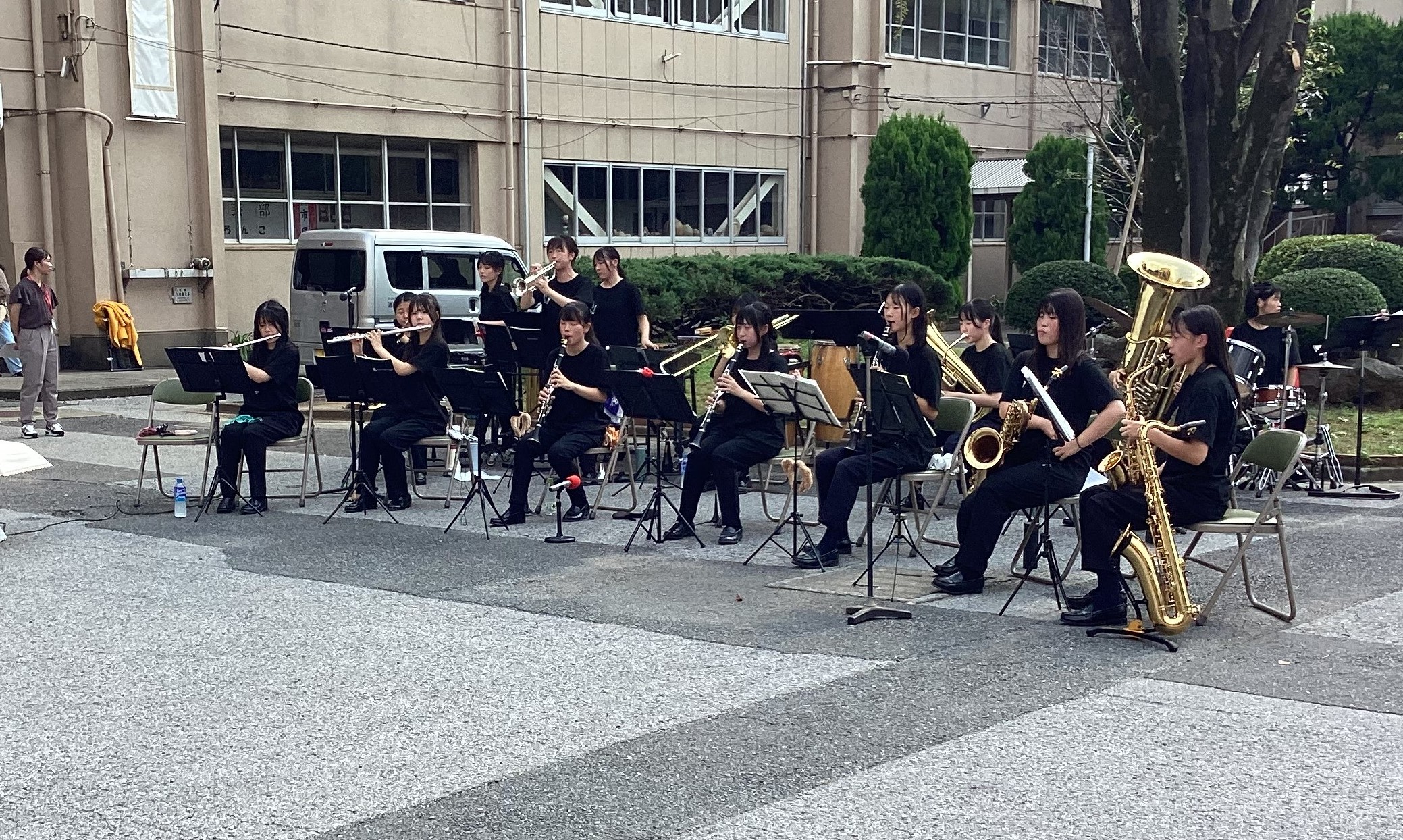文化祭、吹奏楽部演奏
