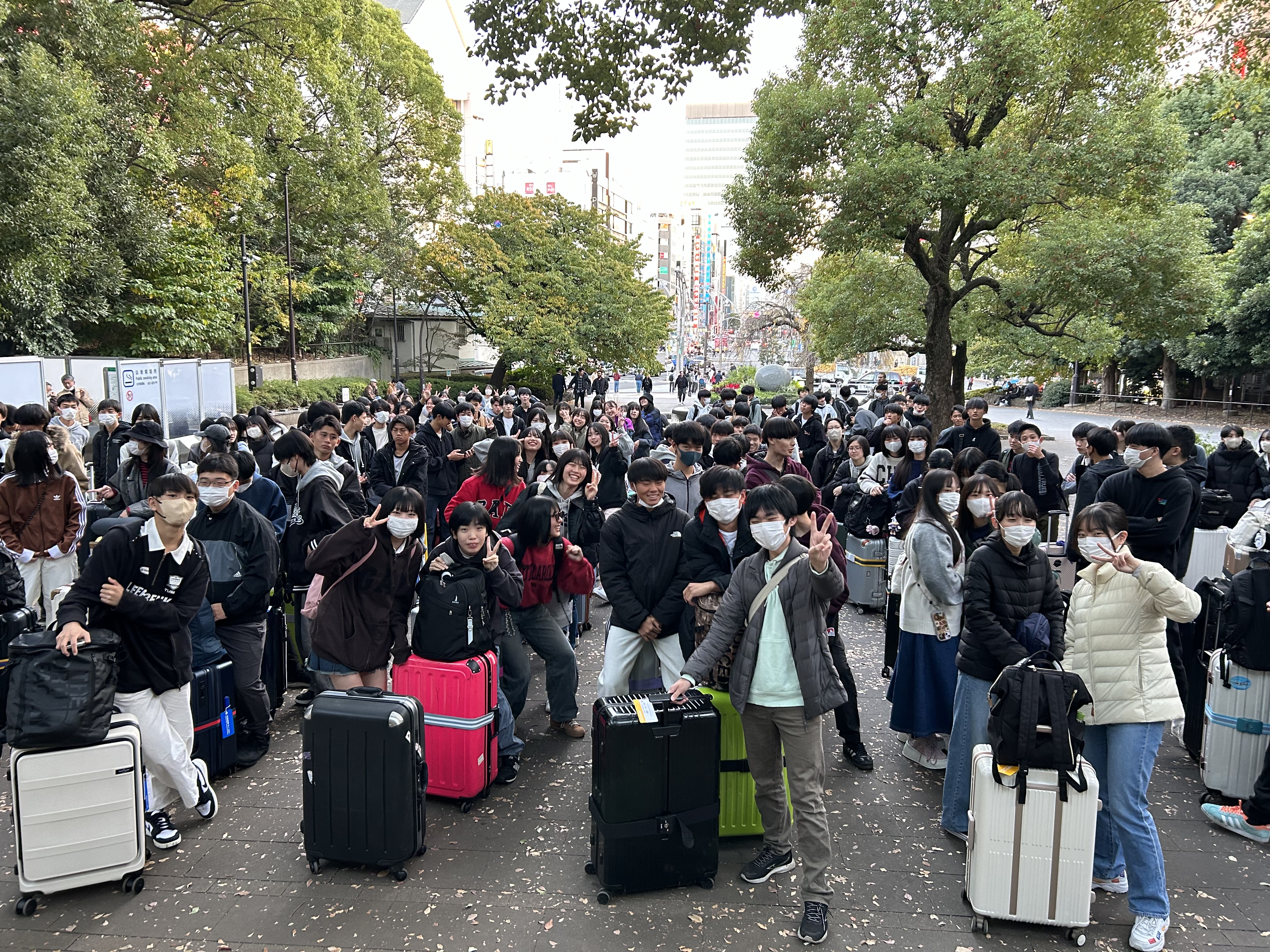 ２年次研修旅行Ａ団集合