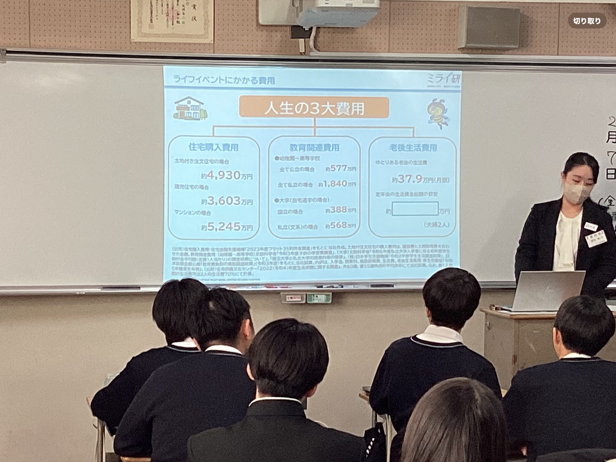 １年次　「金融リテラシー授業」