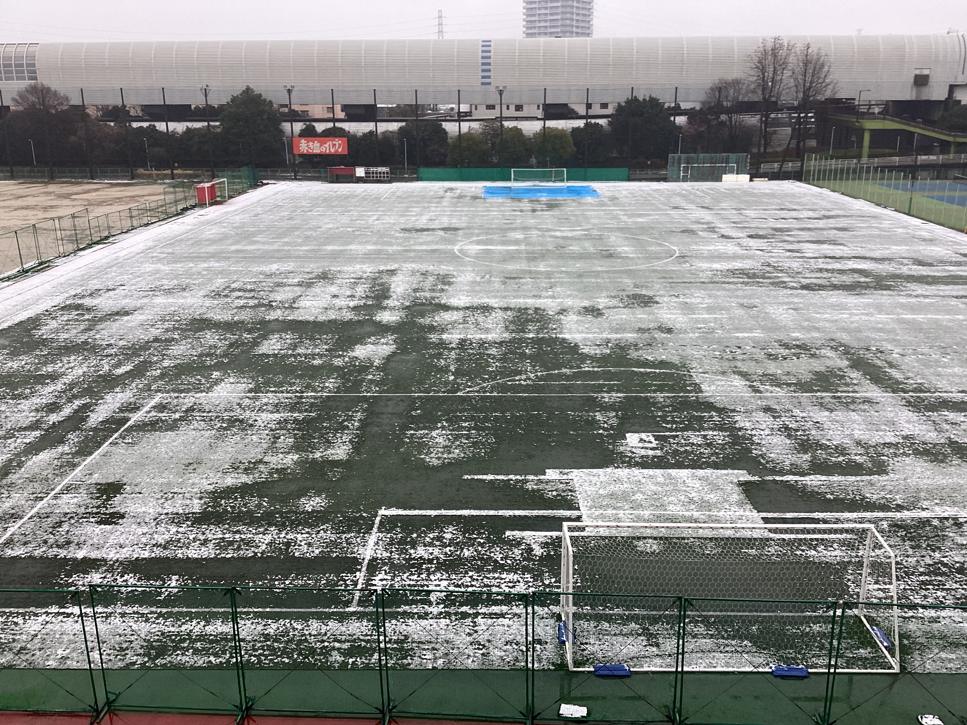 今朝のグラウンド