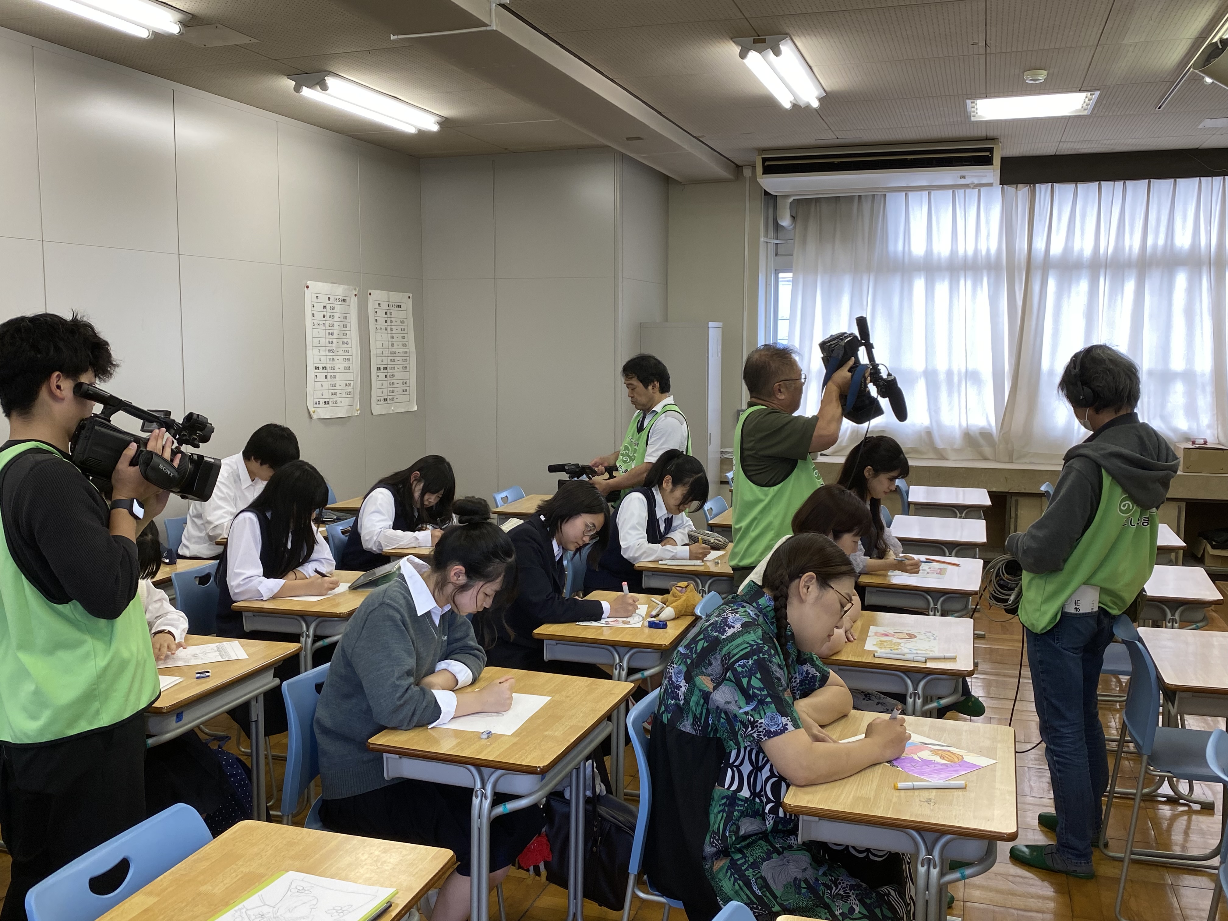 撮影中の様子