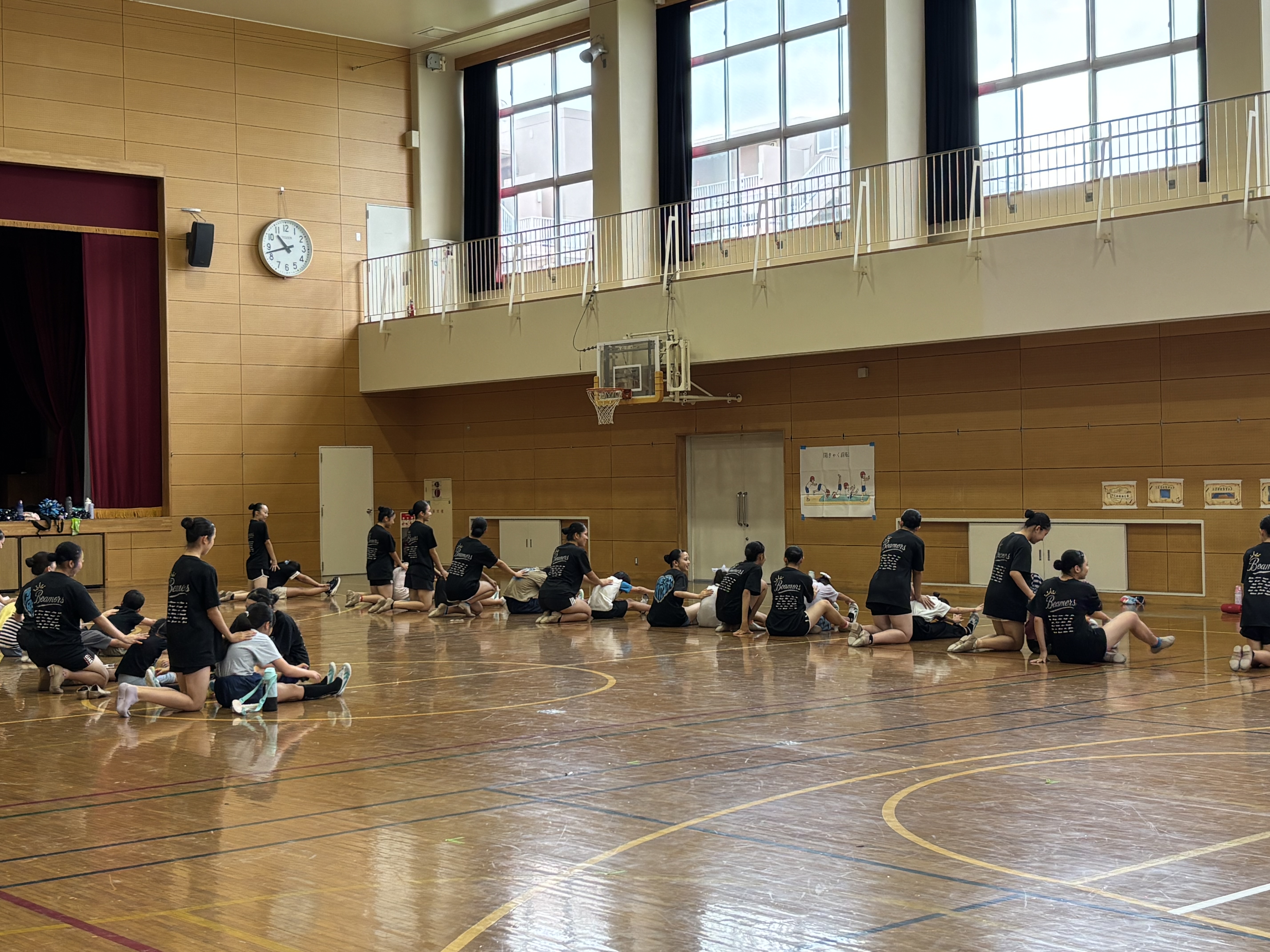 まずはストレッチ