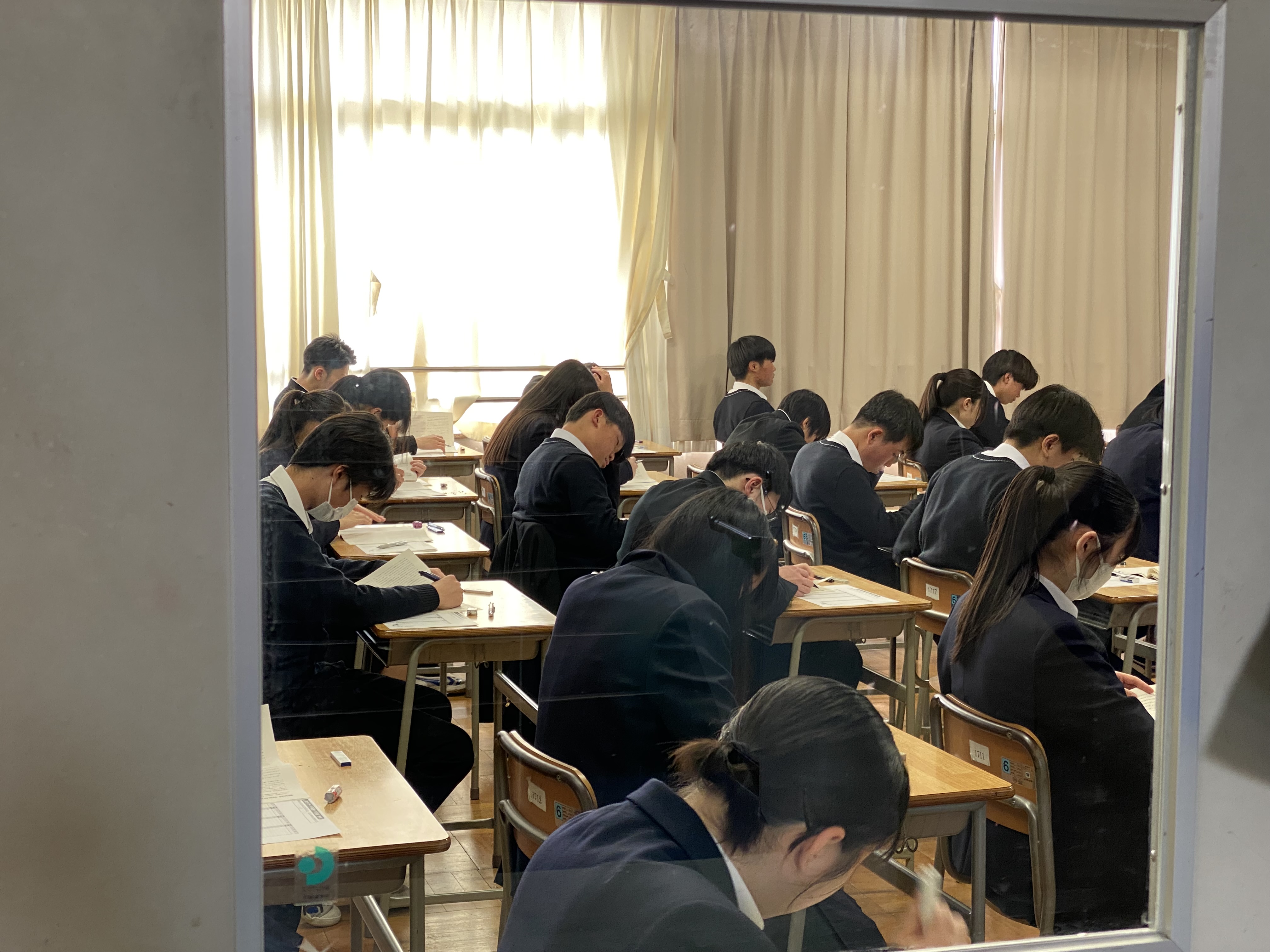 1、2年次生、業者テスト受験