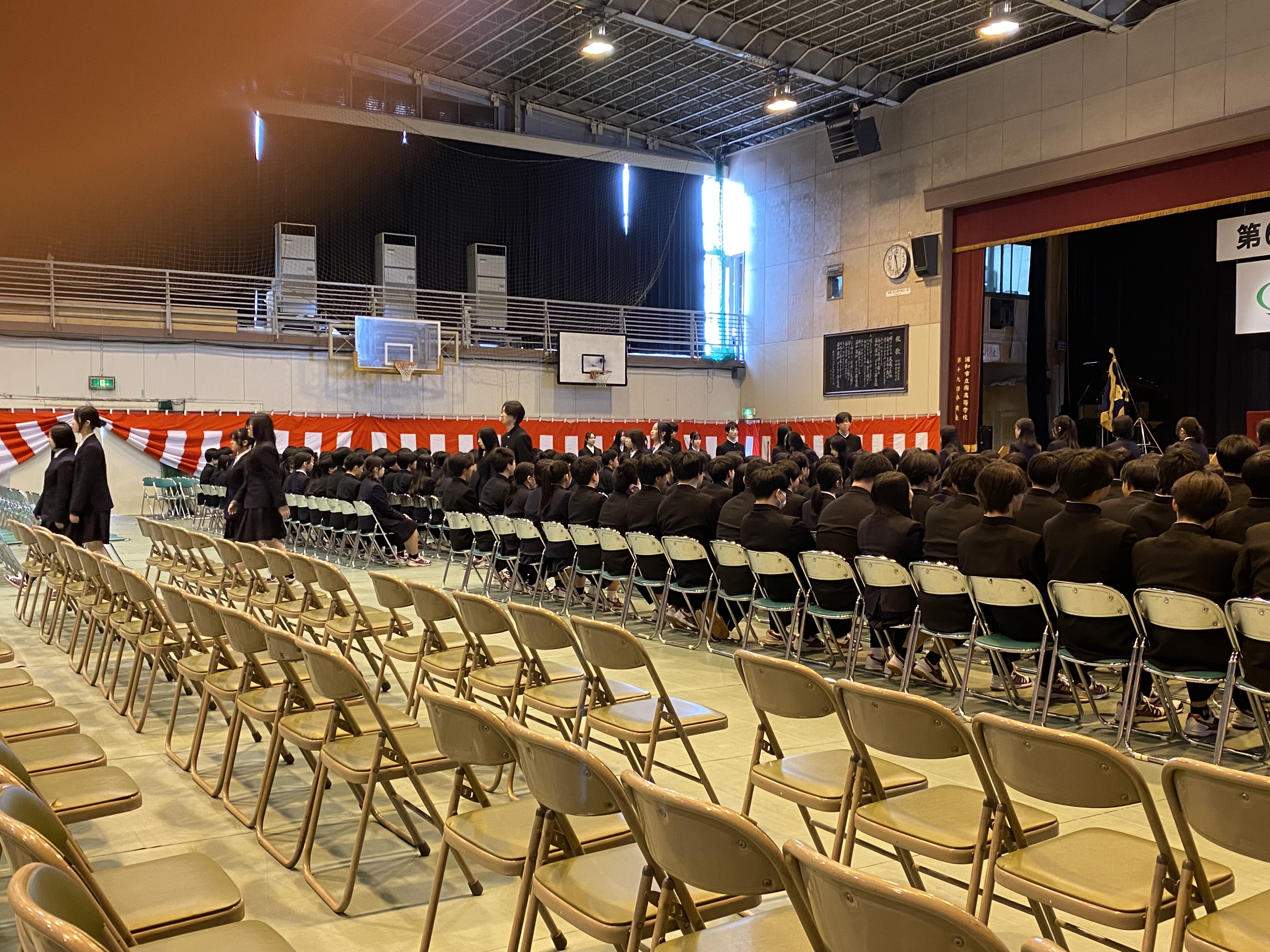 3年次 卒業式予行