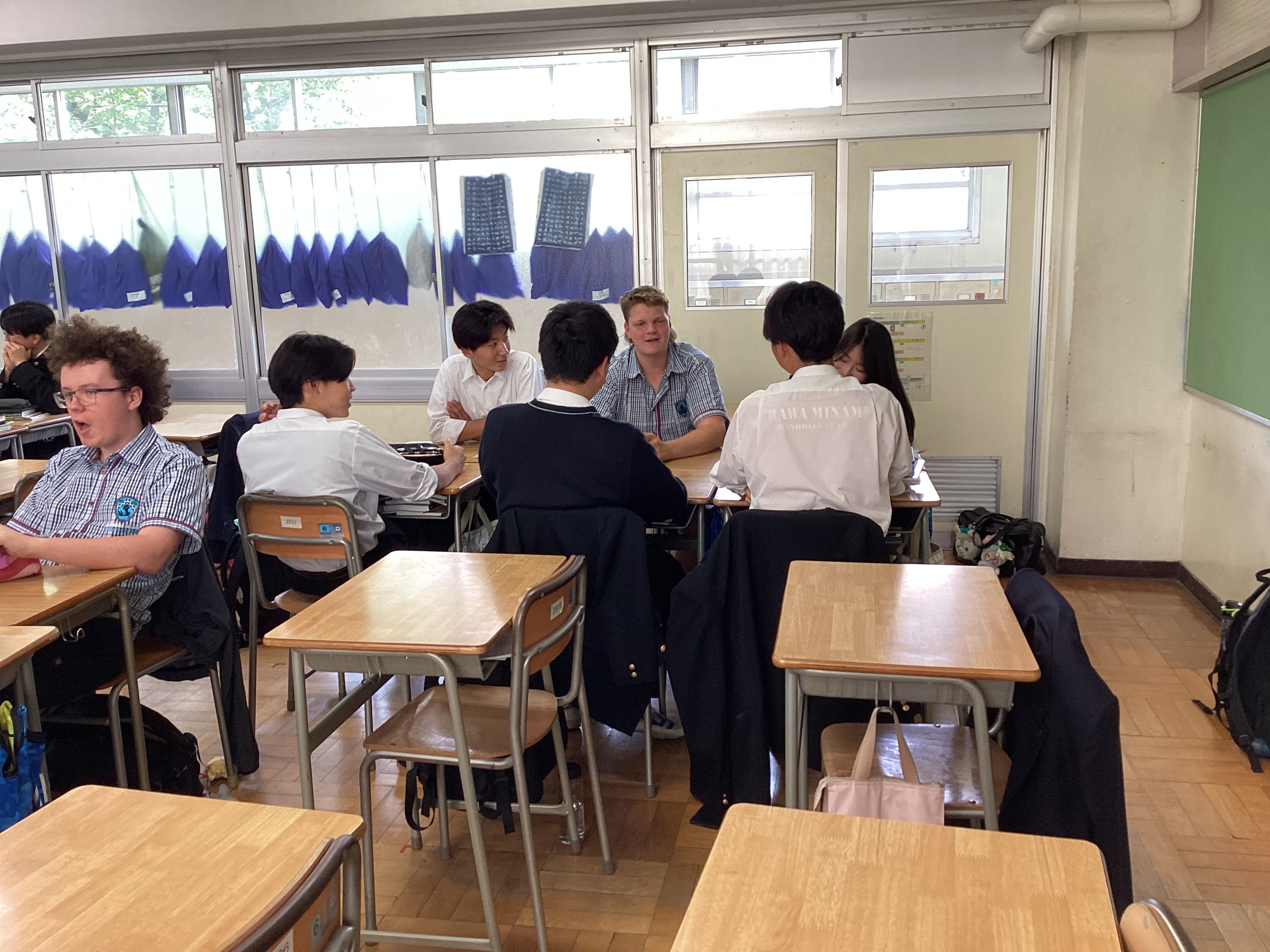 留学生　論理表現の授業の風景