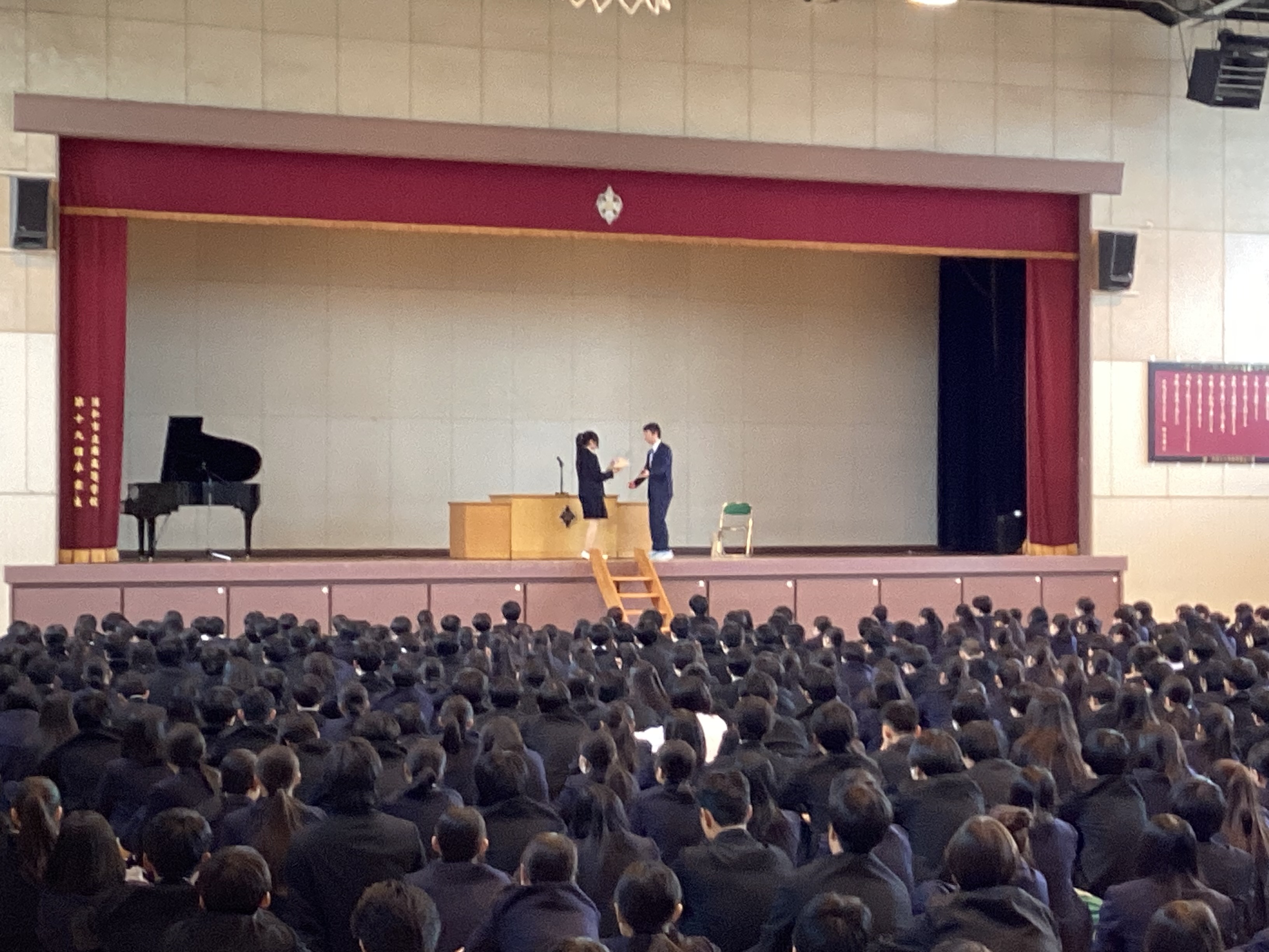 離任式　転退職された先生の言葉