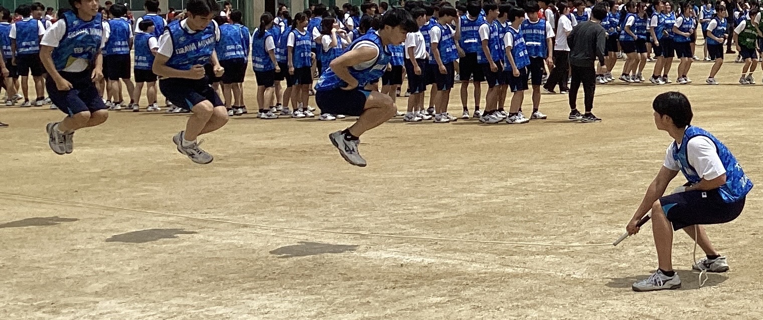 5/27 体育祭予行が行われています３