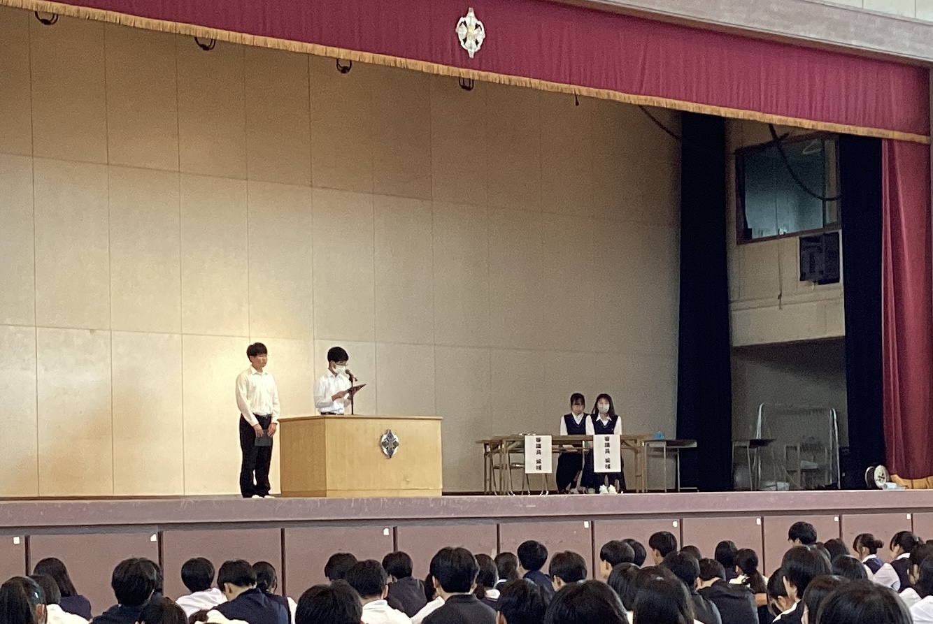 生徒会役員補欠選挙が行われました